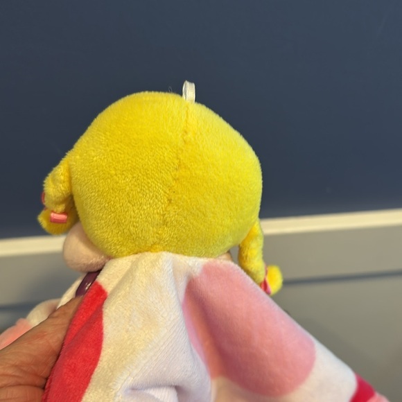 Carters Lovey Security Blanket Girl Doll Plush Blonde Pigtails Polka Dots 2012 - Picture 2 of 6